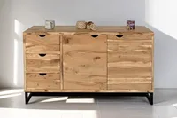 Sideboard Akazienholz massiv natur Kommode 145 x 40 x 80 cm SUKHOTHAI I
