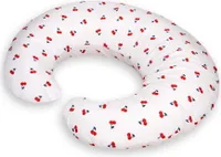 Dolce Sonno Stillkissen aus Baumwolle - Baby Stillkissen Mit Abnehmbarem Bezug - Sweet Cherry
