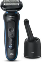 Braun Series 5 52-B7000cc, Planžetový holicí strojek, Černá, EasyClean, Knoflíky, LED, Baterie