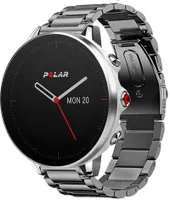 Strap-it Titanarmband - Kompatibel mit Polar Grit X Armband Ersatzarmband Titanium Armband mit faltschließe Sportuhr zubehör für smartwatch 22mm Armband Graphit Farbe