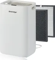 Greenmigo Luftentfeuchter 20L in 24h,Raumentfeuchter Entfeuchter mit HEPA & Aktivkohle 2in1 Vorfilter,Digitalanzeige,Ablaufschlauch,Wäschetrocknung,Timer,Gegen Feuchtigkeit,Schimmel(ALPHA-Q20)
