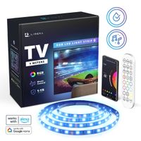 Lideka® LED TV Strip Hintergrundbeleuchtung, 3m RGB LED Streifen, mit Alexa und Google Assistant, APP, Musiksync, USB, 46-60 Zoll Fernseher & WLAN