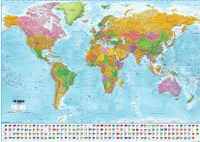 Weltkarte XXL Poster Flaggen 2017 - MAPS IN MINUTES®