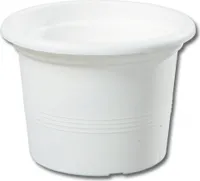 Kvetináč CAMPANULA biely plast d13x9cm