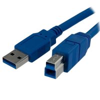 StarTech.com 1m SuperSpeed USB 3.0 A auf B Kabel - St/St, 1 m, USB A, USB B, USB