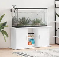 vidaXL Akvarijní stojan bílý 121x41x58 cm Dřevěný materiál