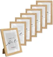 🖼️KNOR®️ Bilderrahmen 15X21cm Beige, 7er Set Posterrahmen, Bilderrahmen, Fotorahmen, bruchsicheres Acrylglas, Picture Frame 15X21, zum Aufhängen & Aufstellen 🎨Isabella Kollektion