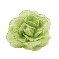 Blumenform Fenster Vorhang Tieback Magnetic Schnalle Drape Holdback Home Decor-Grün