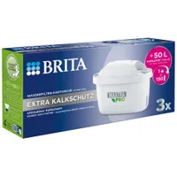 Brita Wasserfilterkanne - Filterkannen Set Aluna Cool Memo und 3 MX+ Filter,  Volumen 2400 ml, Weiß 1040564