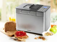 Brotbackautomat Edelstahl bis 1000g + Zusatz Knethaken für Brot Kuchen Pizzateig