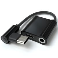 USB Typ C auf 3,5mm AUX Adapter USB C zu Klinke 2 in 1 Ladekabel