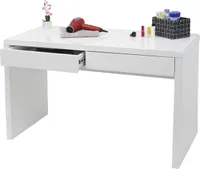 Schminktisch MCW-G51, Frisiertisch Frisierkommode Kosmetiktisch, Hochglanz Weiß  120x60cm