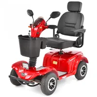 HECHT Seniorenmobil | WISE Rot | 500W | bis 42km | 150kg | LED Blinker | max 15km/h | 40 Ah Akku