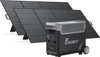 FOSSiBOT Napájacia stanica Prenosná 3600W(7200W Peak) Powerstation 3840Wh Solárny generátor LiFePO4 Generator Nabíjačka UPS s 2x 420W solárnym panelom