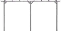 vidaXL Garten-Pergola Grau 400x40x205 cm Imprägniertes Kiefernholz