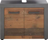 trendteam Bad Waschbeckenunterschrank Cancun/Indy Matera Melamin/Old Wood Melamin 72 x 56 x 34 cm