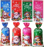 GKA 10 Stück XL Weihnachten Advent Cellophantüten G1 Geschenktüten Plätzchen Kekse Gebäck Süßigkeiten Bonbon Pralinen Geschenke 28cm Weihnachtstüte