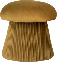 House Collection Samt Pouf Ø 41 cm Inger Gelb
