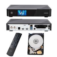 Vu+ Uno 4K SE 1x DVB-C FBC Receiver Twin Tuner PVR Ready Linux Kabelreceiver UHD 2160P TV Receiver mit HDD 2TB Festplatte