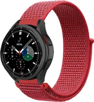 Strap-it Samsung Galaxy Watch 4 Classic 42mm Nylonarmband (Rot)
