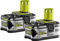 Ryobi One+ Akku 2xPack 5.0Ah Lithium Baterrie Intelli Cell RB18LL50F12