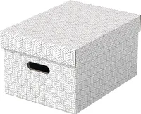 3 Esselte Home Aufbewahrungsboxen 50,0 l weiß 35,5 x 51,0 x 30,5 cm