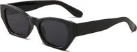 VeyRey Sonnenbrille Yraya Cat-eye Schwarz gläser Schwarz