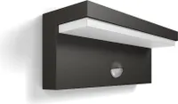 Philips myGarden IR LED nástenné svetlo Bustan 4000K 1648493P3 1000lm antracit Detektor pohybu 8718696161357