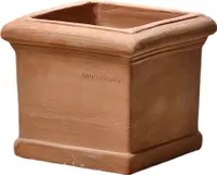 Pflanzgefäß Blumentopf Terrakotta Modell "Cubo Liscio" 25cm frostfest