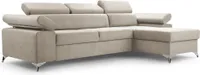 Ecksofa Mit Schlaffunktion 287cm/82cm/174cm beige MADRYT MINI Vena7 Rechts