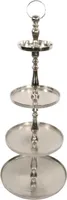 Etagere Brush Aluminium Silber 50 x 50 x 120 cm