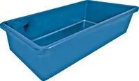Ubbink Teichschale Fertigteich Victoria Quadro 7 Kübel rechteckig 980 l blau