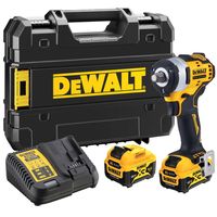 DeWALT Akku-Schlagschrauber DCF901P2-QW 1/2 Zoll 12V inkl. 2x 5Ah Akkus, Schnellladegerät, TSTAK-Box II