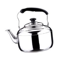 ACAMPTAR Edelstahl-Wasserkocher Pfeifender Teekessel Kaffee Küche Herd Induktion für Zuhause Küche Camping Picknick 4L