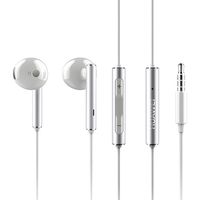 Polovičné slúchadlá do uší Huawei AM115 so zabudovaným mikrofónom, 3,5 mm jack, biele