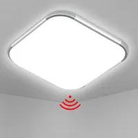 oyajia Deckenleuchte 24W Radar Deckenleuchte LED Flurlampe mit  Bewegungsmelder, LED fest integriert, Wasserdichte IP44  Sensor-Deckenleuchte, für Schlafzimmer Flur Küche