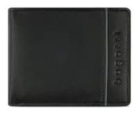 Bugatti Banda kleine RFID Leder Geldbörse Portmonee 491330, Farbe:Schwarz