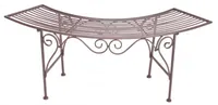 Garden Pleasure záhradná lavička Fuego 950375 hnedá kovová 125,0 cm