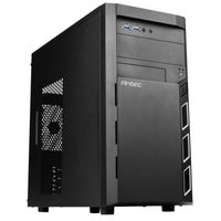 Antec VSK3000 Elite - Mini-Tower - PC - SGCC - Schwarz - Micro ATX,Mini-ITX - 16 cm