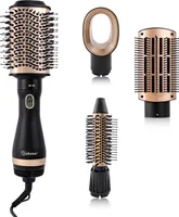 Hatteker 4 in 1 Haartrocknerbürste, Fönbürste für Haarstyling, ovale Heißluftbürste, Haarglättungsbürste, Lockenbürste, Haarstyling-Tools