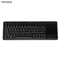 VIVANCO Wireless Touch Tastatur mit Touchpad und Mausfunktion, Kabellos