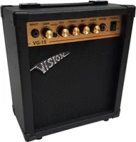E-Gitarrenverstärker, 20 Watt Verstärker Gitarre amplifier, Verzerrer, Kopfhörereingang, Golden
