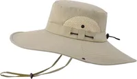 Sonnenhüte Herren Damen Outdoor Fischerhut mit Breiter Krempe UV Schutz Sun Hat Faltbar Gartenhut Anglerhut Safari Hüte Sommerhut Wanderhut Herren(Khaki)
