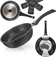 Orion Granitpfanne Bratpfanne Antihaftpfanne aus Granit Koch- und Brattopf hoch GRANDE 28 cm