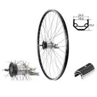 28 Zoll Hinterrad Alu Hohlkammerfelge 622-19 Shimano Nexus 3 Gang NIRO-Speichen