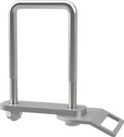 U-Bügelschraube M10 mit Klemmplatte, Zurröse und Stopmuttern Trailer verzinkt SUPROD, M10, LW=61, LH=130 mm