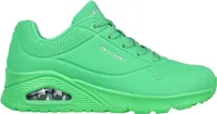 Skechers Damen Schnürschuhe Sportlich Gummisohle grün