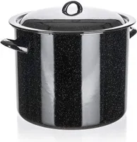 BANQUET Garnek emaliowany 30 cm, z pokrywką