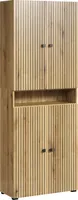 trendteam Bad Hochschrank Pure Bliss Evoke Eiche Melamin B/H/T ca. 70/186/31 cm