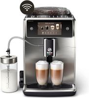 Saeco Xelsis Deluxe SM8785 Kaffeevollautomat, Espressomaschine, 1,7 l, Kaffeebohnen, Gemahlener Kaffee, Eingebautes Mahlwerk, Schwarz, Metallisch